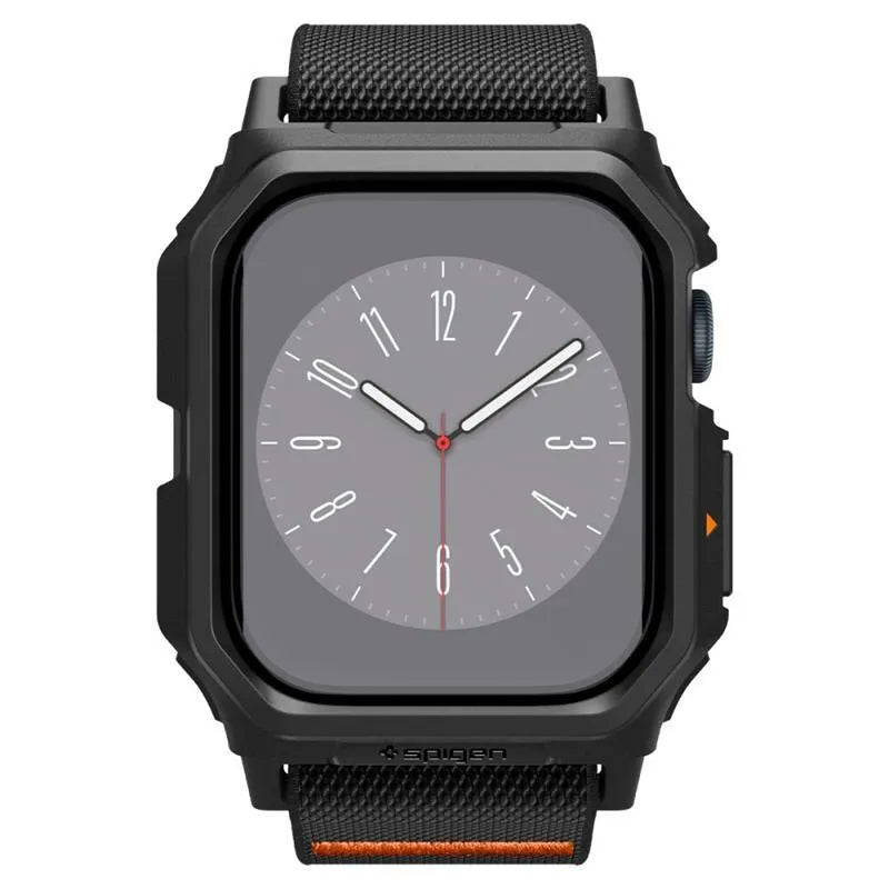 Spigen Lite Fit "Pro" - Dėklas su dirželiu skirtas Apple Watch 10 42 mm (Matinė juoda)