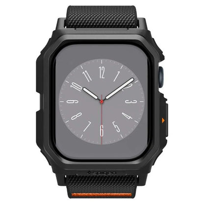Spigen Lite Fit "Pro" - Dėklas su dirželiu skirtas Apple Watch 10 42 mm (Matinė juoda)
