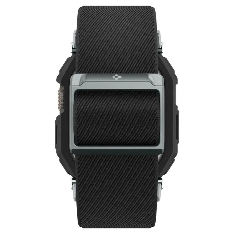 Spigen Lite Fit "Pro" – dėklas su dirželiu, skirtas "Apple Watch Ultra 1/2 49 mm" (matinė juoda)