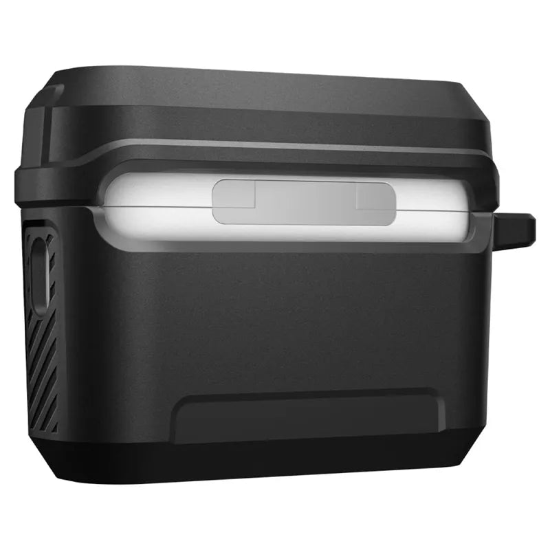 Spigen Lock Fit - Šarvuotas dėklas Apple AirPods Pro 3 (Matte Black)