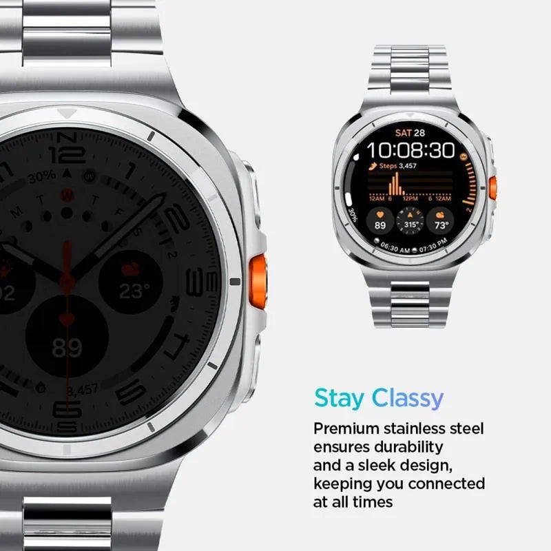 Spigen Modern Fit Band – apyrankė Samsung Galaxy Watch Ultra 47 mm (sidabrinė)