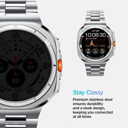 Spigen Modern Fit Band – apyrankė Samsung Galaxy Watch Ultra 47 mm (sidabrinė)