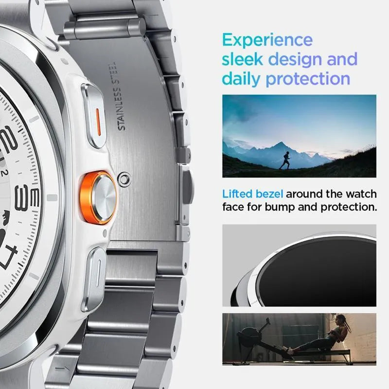 Spigen Modern Fit Band – apyrankė Samsung Galaxy Watch Ultra 47 mm (sidabrinė)