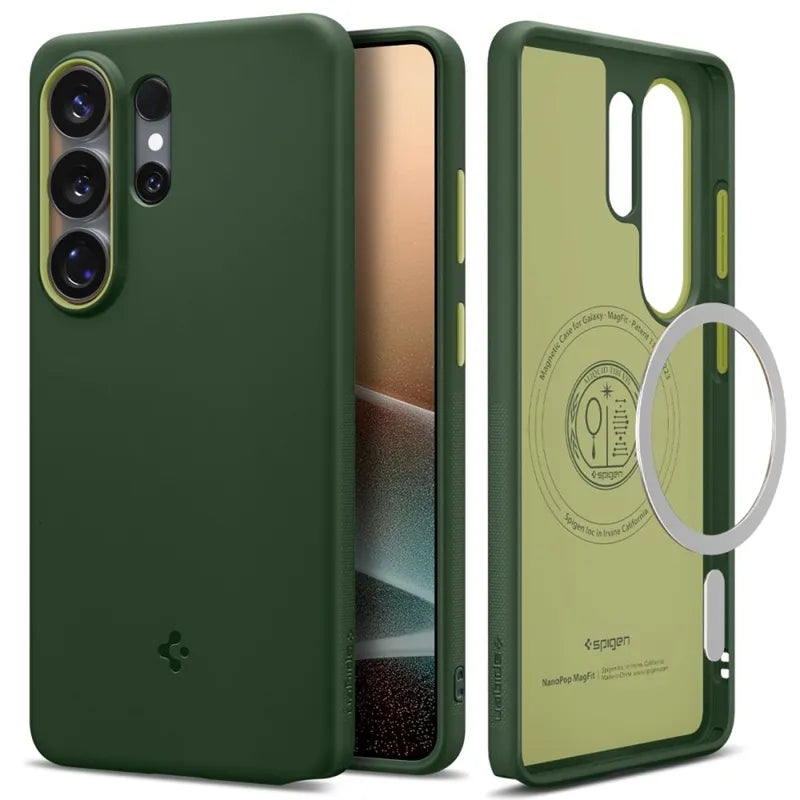 Spigen Nano Pop Mag MagSafe - dėklas Samsung Galaxy S26 Ultra (Avo Green)