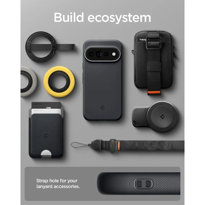 Spigen Nano Pop Mag MagSafe dėklas, skirtas Google Pixel 11 Pro XL (juodas)