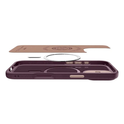 Spigen Nano Pop Mag MagSafe - Dėklas, skirtas iPhone 17 (Burgundy Bean)