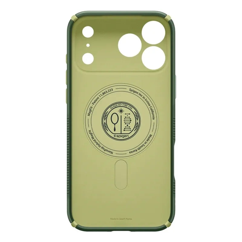 Spigen Nano Pop Mag MagSafe – dėklas, skirtas iPhone 18 Pro / 17 Pro (Avo Green)