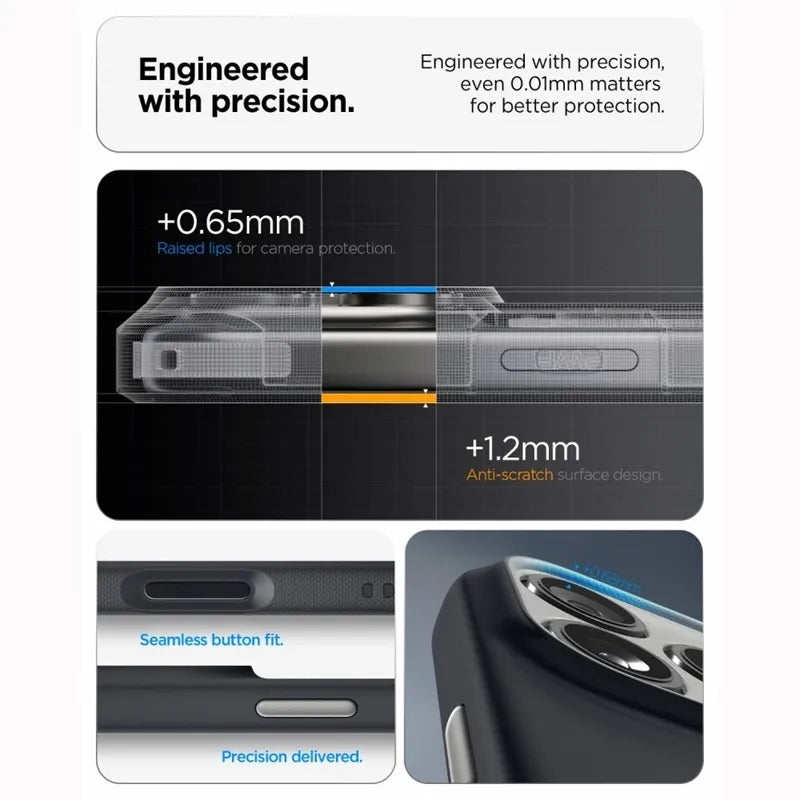 Spigen Nano Pop Mag MagSafe – dėklas, skirtas iPhone 18 Pro / 17 Pro (Black Sesame)