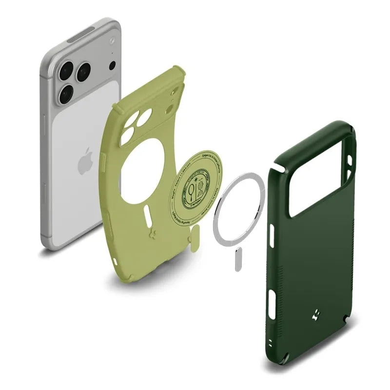 Spigen Nano Pop Mag MagSafe – dėklas, skirtas iPhone 18 Pro Max / 17 Pro Max (Avo Green)
