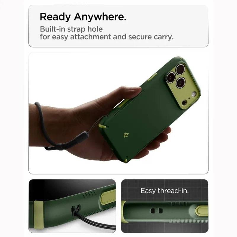 Spigen Nano Pop Mag MagSafe – dėklas, skirtas iPhone 18 Pro Max / 17 Pro Max (Avo Green)