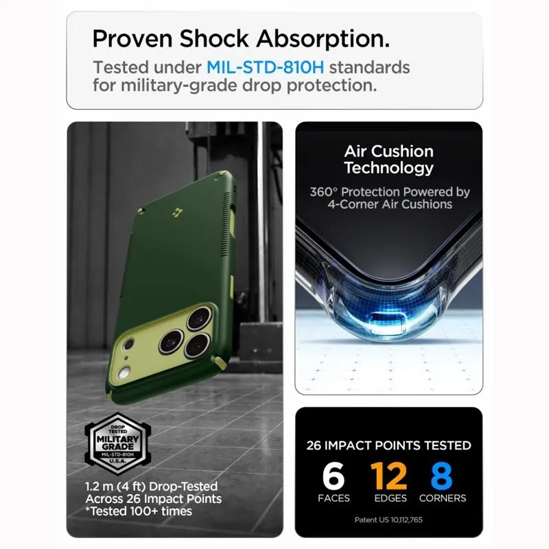 Spigen Nano Pop Mag MagSafe – dėklas, skirtas iPhone 18 Pro Max / 17 Pro Max (Avo Green)