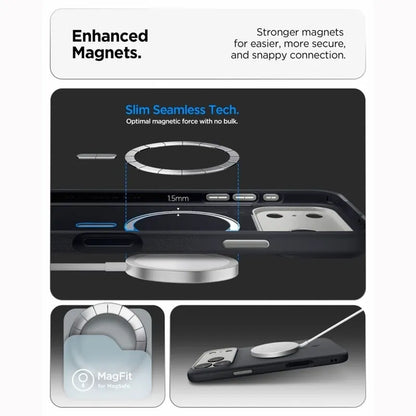 Spigen Nano Pop Mag MagSafe – dėklas, skirtas iPhone 18 Pro Max / 17 Pro Max (Black Sesame)