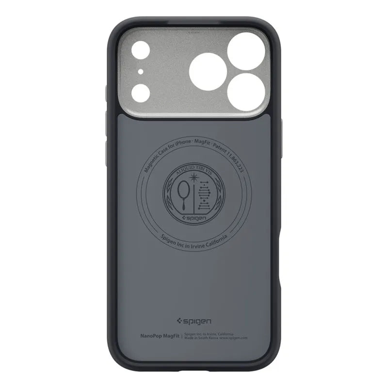 Spigen Nano Pop Mag MagSafe – dėklas, skirtas iPhone 18 Pro Max / 17 Pro Max (Black Sesame)
