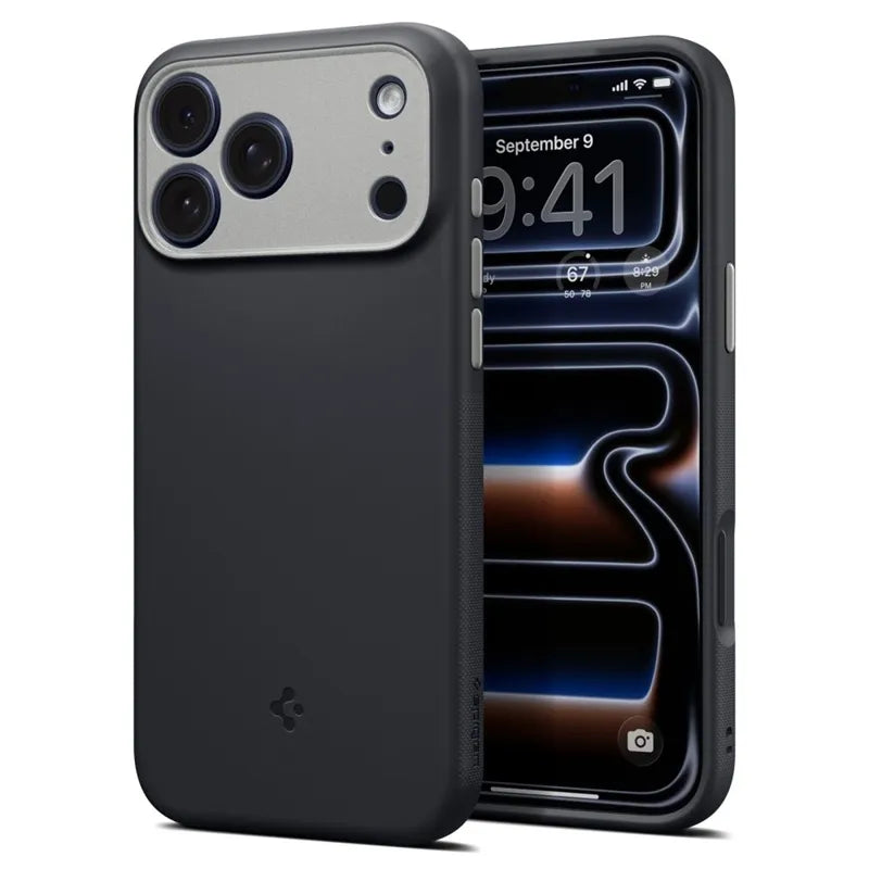 Spigen Nano Pop Mag MagSafe – dėklas, skirtas iPhone 18 Pro Max / 17 Pro Max (Black Sesame)