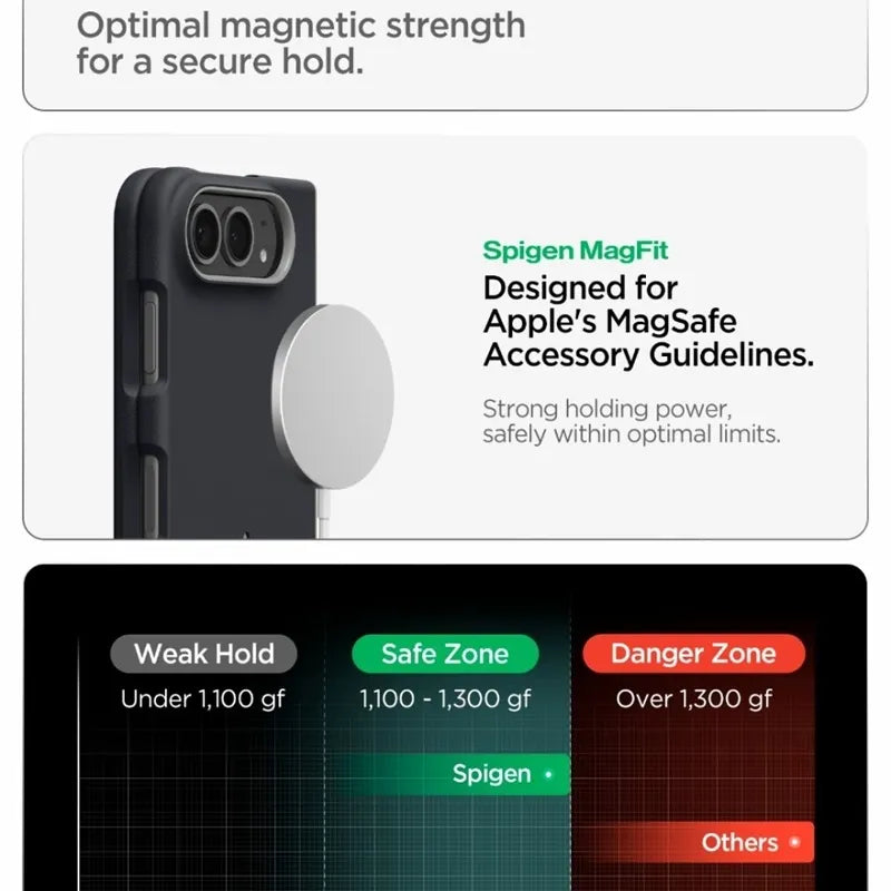 Spigen Nano Pop Mag MagSafe – dėklas, skirtas iPhone Duo (Black Sesame)