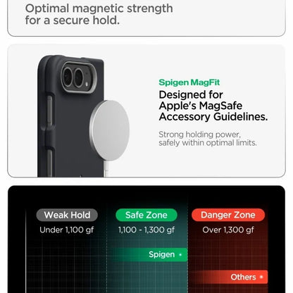 Spigen Nano Pop Mag MagSafe – dėklas, skirtas iPhone Duo (Black Sesame)