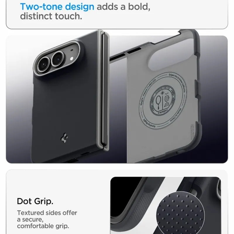 Spigen Nano Pop Mag MagSafe – dėklas, skirtas iPhone Duo (Black Sesame)