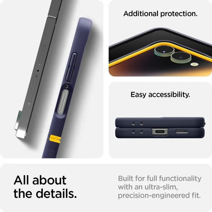 Spigen Nano Pop Mag MagSafe – dėklas, skirtas „Samsung Galaxy Z Flip 7“ (mėlynių mėlyna)