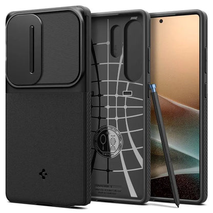 Spigen Optik Armor – dėklas Samsung Galaxy S25 Ultra (juodas)