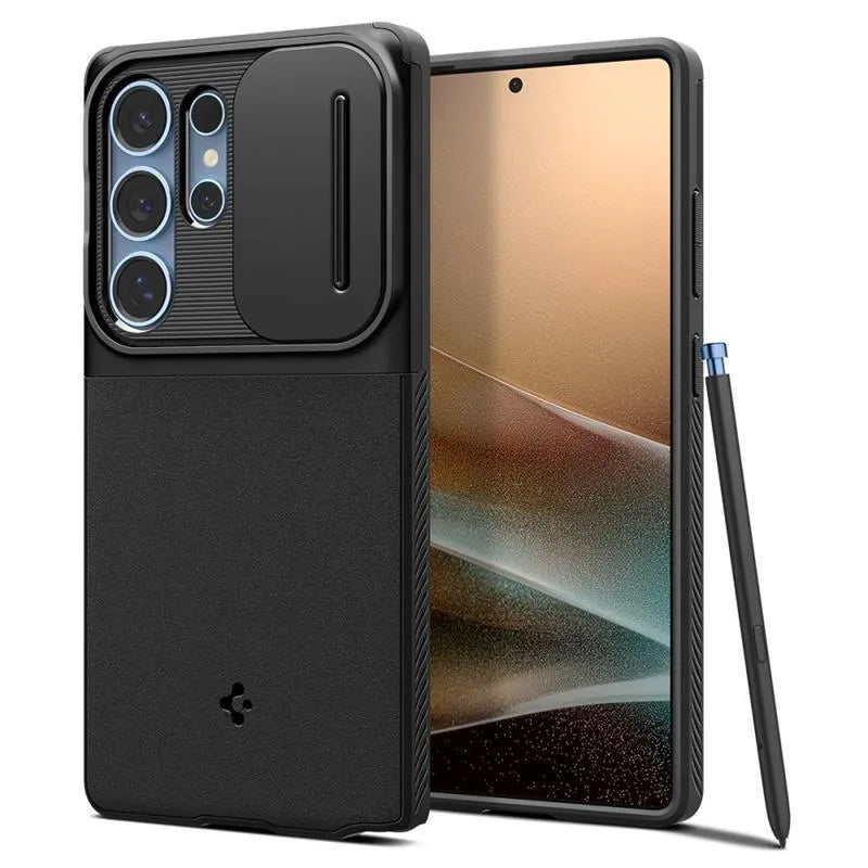 Spigen Optik Armor – dėklas Samsung Galaxy S25 Ultra (juodas)
