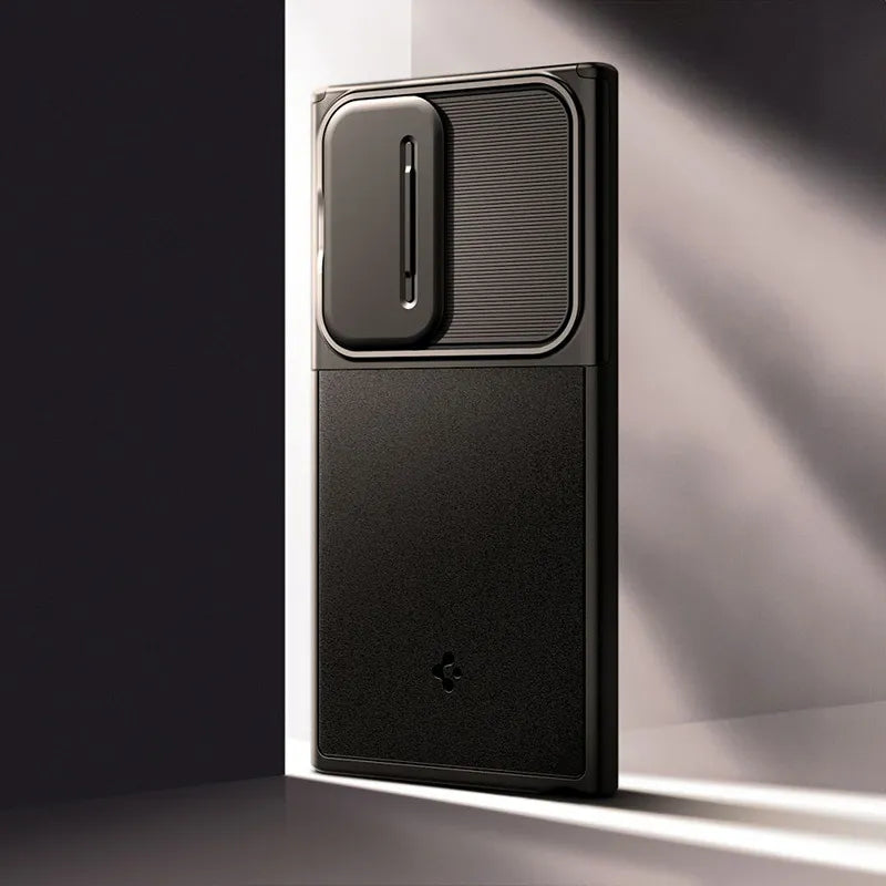Spigen Optik Armor – dėklas, skirtas Samsung Galaxy S24 Ultra (juodas)