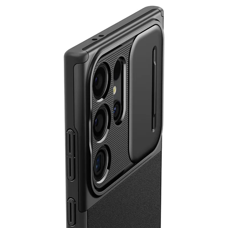 Spigen Optik Armor – dėklas, skirtas Samsung Galaxy S24 Ultra (juodas)