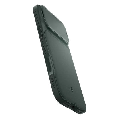 Spigen Optik Armor Mag MagSafe – dėklas iPhone 17 Pro (Abyss Green)
