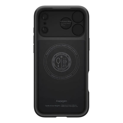 Spigen Optik Armor Mag MagSafe - dėklas iPhone 17 Pro (juodas)