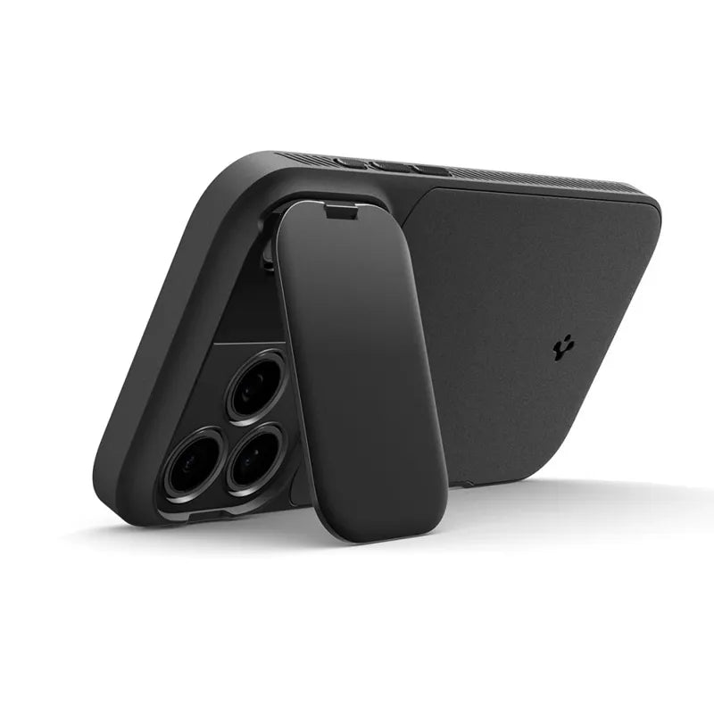 Spigen Optik Armor Mag MagSafe - dėklas iPhone 17 Pro (juodas)