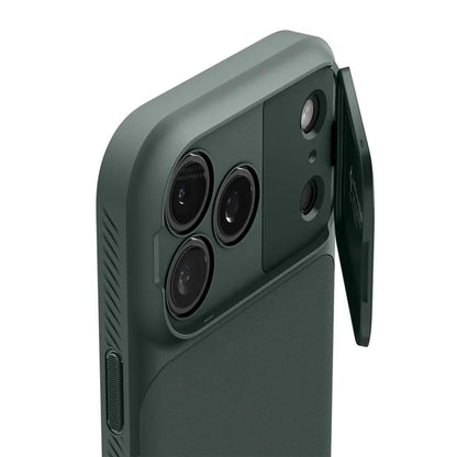 Spigen Optik Armor Mag MagSafe – dėklas iPhone 17 Pro Max (Abyss Green)