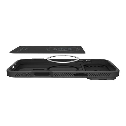 Spigen Optik Armor Mag MagSafe dėklas iPhone 17 Pro Max (Juodas)