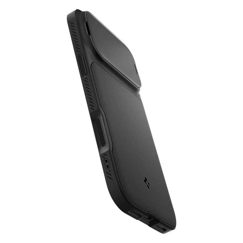 Spigen Optik Armor Mag MagSafe dėklas iPhone 17 Pro Max (Juodas)