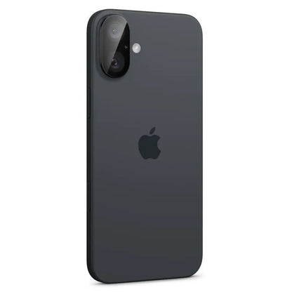 Spigen Optik GLAS.TR kameros apsauga (2 vnt.) – objektyvo apsauga, skirta iPhone 16 / 16 Plus (juoda)