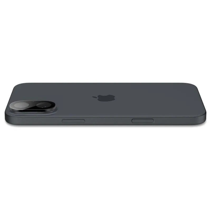 Spigen Optik GLAS.TR kameros apsauga (2 vnt.) – objektyvo apsauga, skirta iPhone 16 / 16 Plus (juoda)