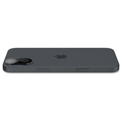 Spigen Optik GLAS.TR kameros apsauga (2 vnt.) – objektyvo apsauga, skirta iPhone 16 / 16 Plus (juoda)