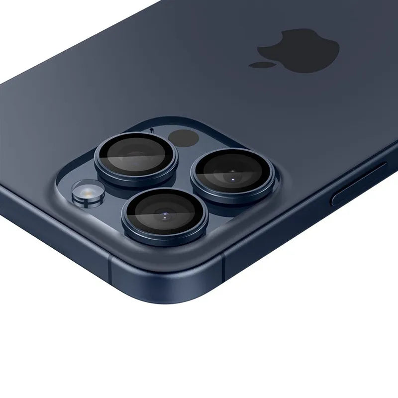Spigen Optik Pro GLAS.TR EZ Fit fotoaparato apsauga, 2 vnt. – objektyvo apsauginis stiklas, skirtas "iPhone 15 Pro" / "iPhone 15 Pro Max" / "iPhone 14 Pro" / "iPhone 14 Pro Max" (2 vnt.)