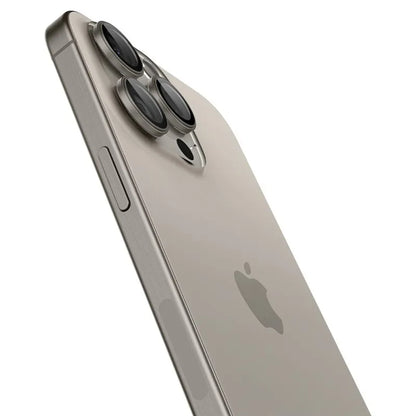 Spigen Optik Pro GLAS.TR EZ Fit kameros apsauga, 2 vnt. - Apsauginis lęšio stiklas, skirtas iPhone 17 Pro / 17 Pro Max / iPhone 15 Pro / 15 Pro Max / iPhone 14 Pro / 14