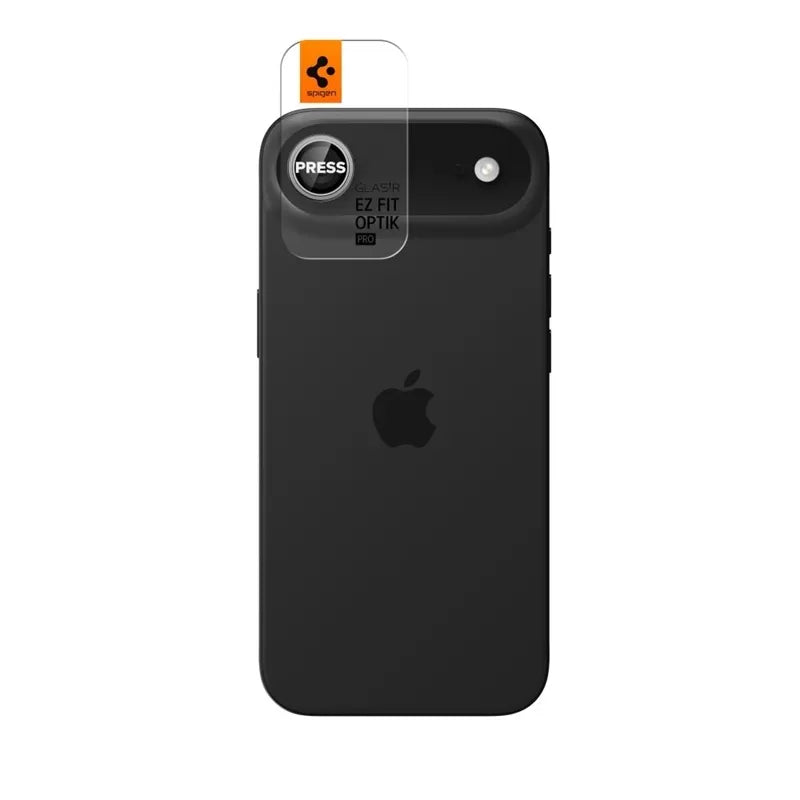 Spigen Optik Pro GLAS.TR EZ Fit Kameros apsauga 2 vnt. - Kameros objektyvo stiklas iPhone Air (2 vnt.) (Sidabrinė)