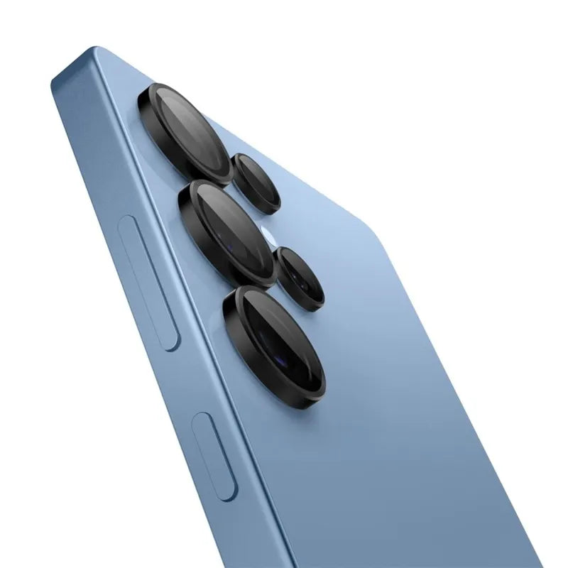 Spigen Optik Pro GLAS.TR EZ Fit kameros apsauga (2 vnt.) - objektyvo apsauga, skirta "Samsung Galaxy S25 Ultra" (juoda)