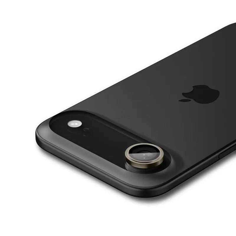 Spigen Optik Pro GLAS.TR EZ Fit kameros apsaugos rinkinys (2 vnt.) - Kameros objektyvo stiklas, skirtas iPhone Air (2 vnt.) (Auksinis)