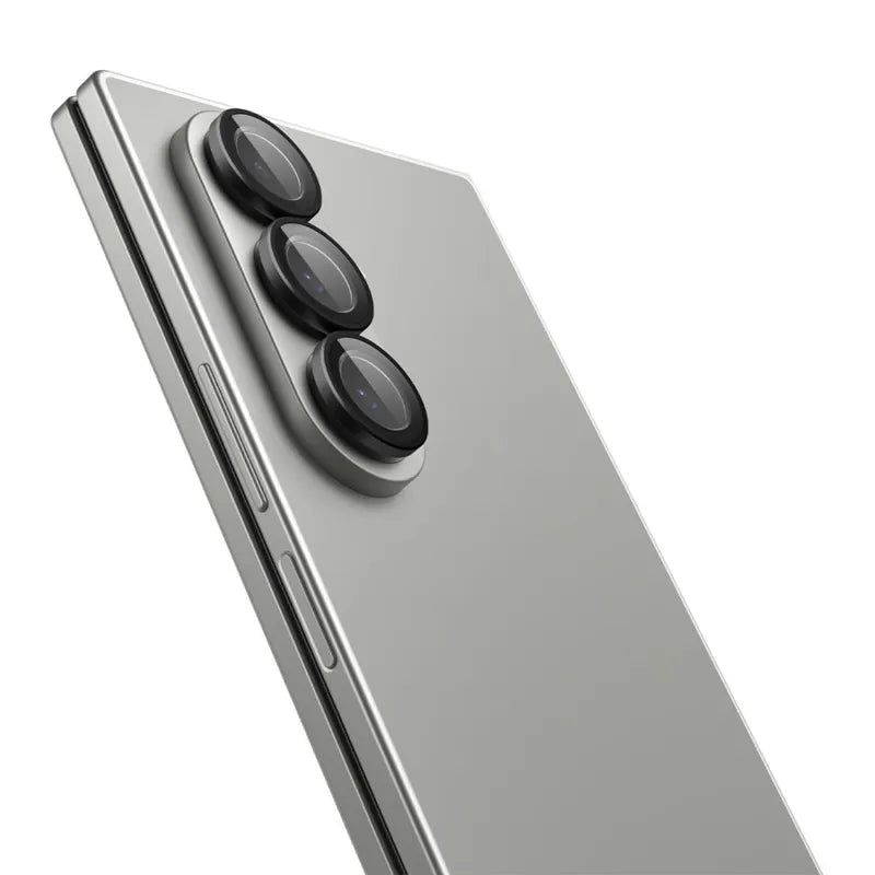 Spigen Optik Pro HD GLAS.TR EZ Fit fotoaparato apsauga 2 vnt. – lęšių apsauga, skirta „Samsung Galaxy Z Fold 7“ (2 vnt.) (juoda)