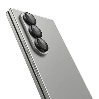 Spigen Optik Pro HD GLAS.TR EZ Fit fotoaparato apsauga 2 vnt. – lęšių apsauga, skirta „Samsung Galaxy Z Fold 7“ (2 vnt.) (juoda)