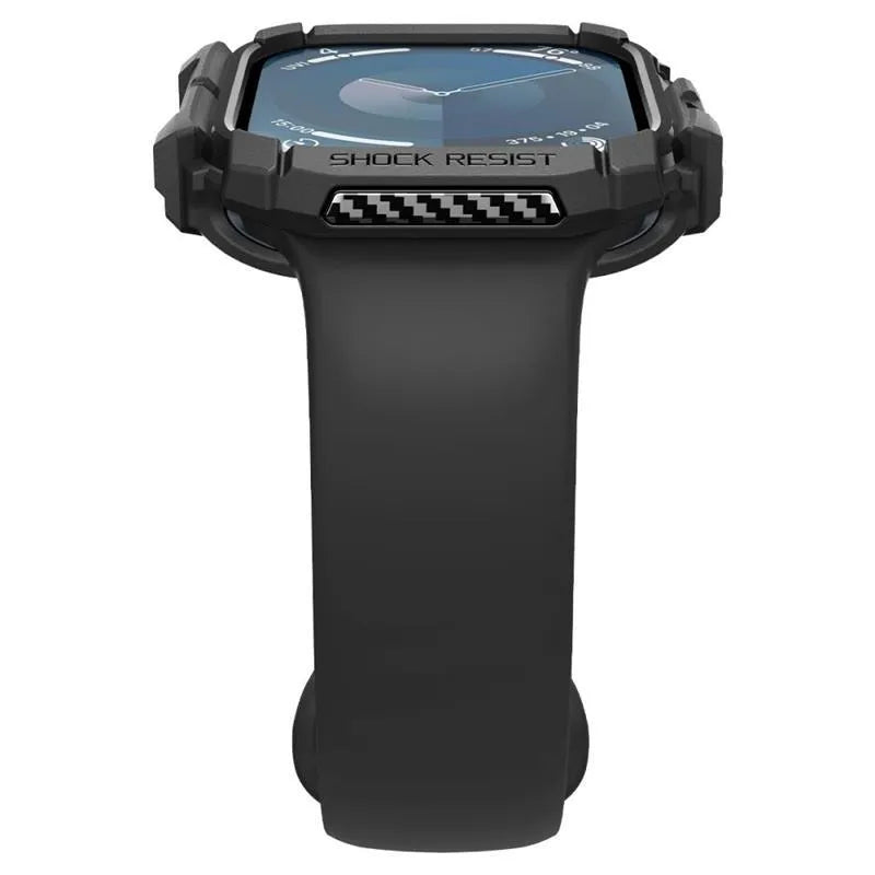 Spigen Rugged Armor - dėklas Apple Watch 10 46 mm (matinė juoda)