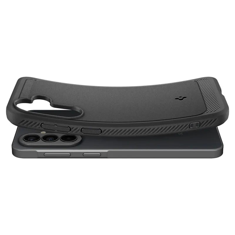 Spigen Rugged Armor – dėklas „Samsung Galaxy A37 5G“ (matinė juoda)