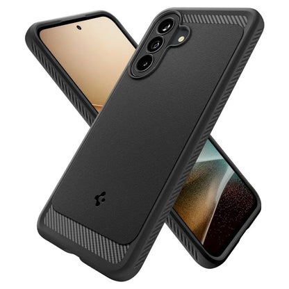 Spigen Rugged Armor – dėklas „Samsung Galaxy A37 5G“ (matinė juoda)