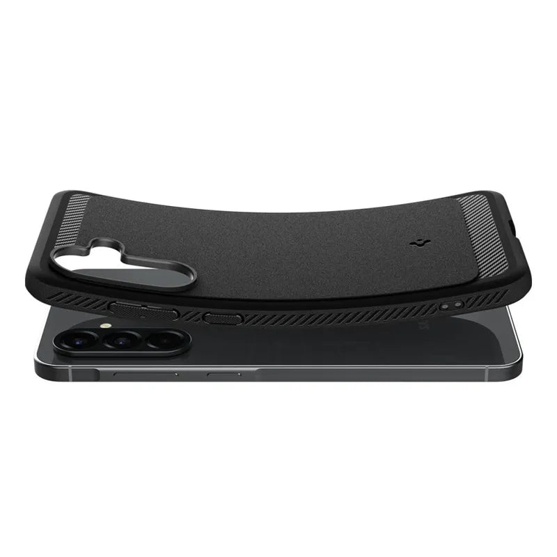 Spigen Rugged Armor – dėklas Samsung Galaxy A56 5G (matinė juoda)