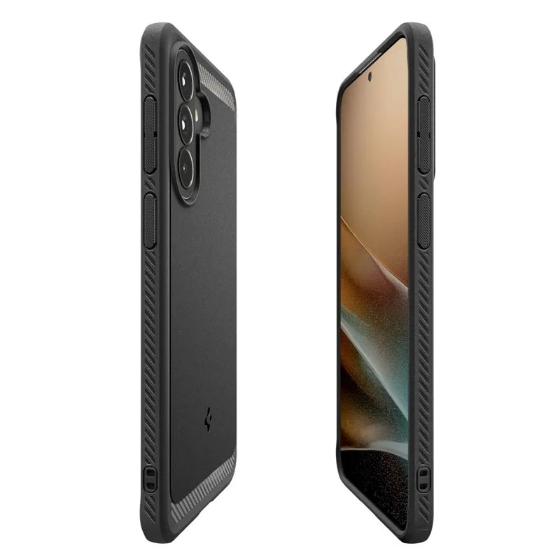 Spigen Rugged Armor – dėklas Samsung Galaxy A57 5G (matinė juoda)