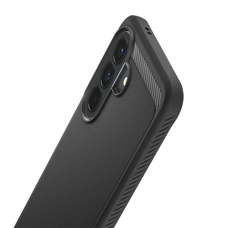 Spigen Rugged Armor – dėklas Samsung Galaxy A57 5G (matinė juoda)