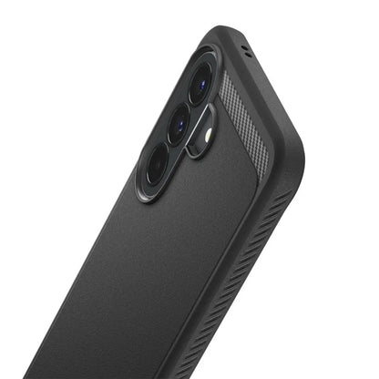 Spigen Rugged Armor – dėklas Samsung Galaxy A57 5G (matinė juoda)
