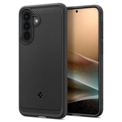 Spigen Rugged Armor – dėklas Samsung Galaxy A57 5G (matinė juoda)